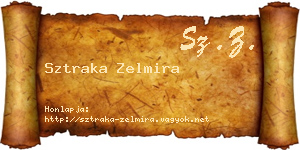 Sztraka Zelmira névjegykártya